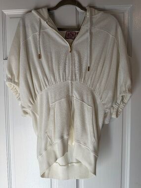 Ladies vintage Juicy size Lg short sleeve zip up new with tags